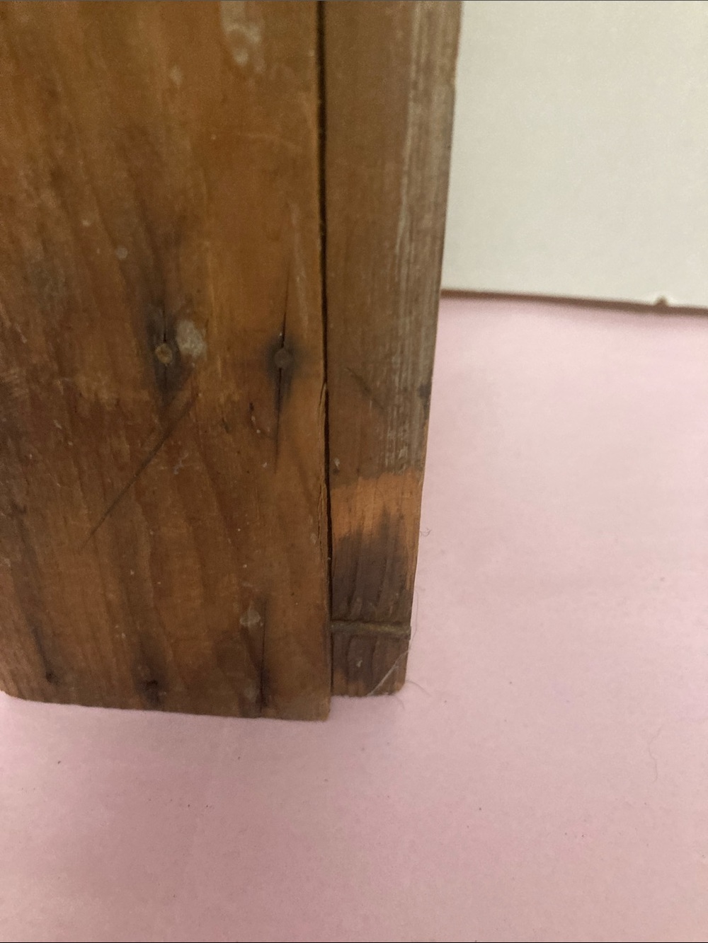 Antique handmade wood shelf free standing  collectibles miniatures primitive - Picture 6 of 10